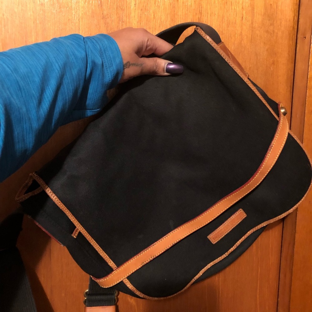 Dooney canvas messenger bag